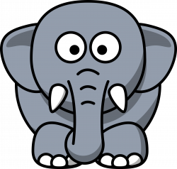 Clipart - Cartoon elephant