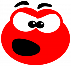 Clipart - Blob angry