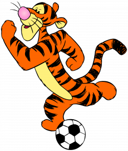 Tigger with Football PNG Clip Art - Best WEB Clipart