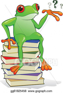 Vector Illustration - Book frog. EPS Clipart gg61825458 ...
