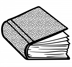 Clipart - book - lineart