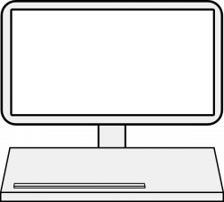 Display clipart laptop screen - Pencil and in color display clipart ...