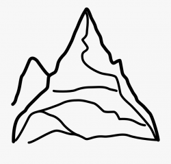 Mountain Clip Art - Mountain Black And White Clipart #112114 ...