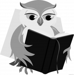Owl with Book Clipart - ClipartBlack.com