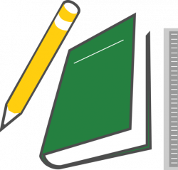 Book And Pencil Clipart