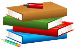 Books with Pencil and Marker PNG Clipart Image | Gallery ...