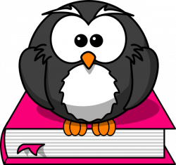 Charcoral Owl On Pink Book Clip Art at Clker.com - vector clip art ...