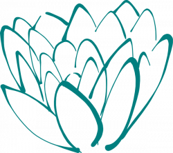 Teal Lotus Clip Art at Clker.com - vector clip art online, royalty ...