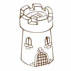 Clipart - RPG map symbols Round Tower 2