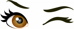 Brown Winking Eyes PNG Clip Art - Best WEB Clipart