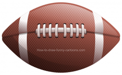 How to draw a football clip art