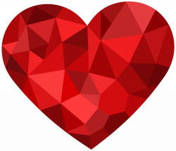 Red Mosaic Heart PNG Clipart - Best WEB Clipart