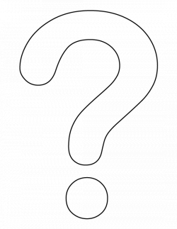 Question mark pattern. Use the printable outline for crafts ...