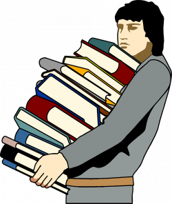 28+ Collection of Student Carrying Books Clipart | High quality ...