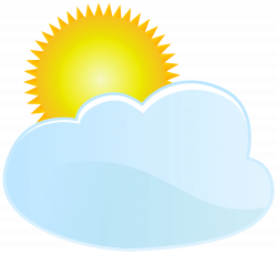 Cloud and Sun Weather Icon PNG Clip Art - Best WEB Clipart