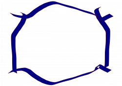 Clipart - Blue ribbon border