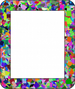 Clipart - Confetti frame 1