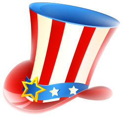 Happy Fourth Of July Uncle Sam Tophat transparent PNG - StickPNG
