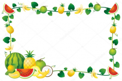 Fruits and vegetables clipart border 3 » Clipart Station