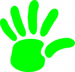 Green Hand Print Clip Art at Clker.com - vector clip art online ...