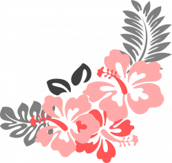 Hibiscus Coral Grey 2 Clip Art at Clker.com - vector clip art online ...