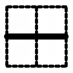 Clipart - mono border horizontal