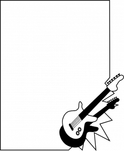 Guitar | Free Stock Photo | Illustration of a blank frame border ...