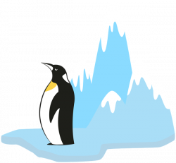 Penguin on Glacier Transparent PNG Clip Art Image | Gallery ...