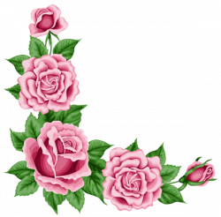 Roses Corner Decoration PNG Clipart Picture | Roses | Pinterest ...