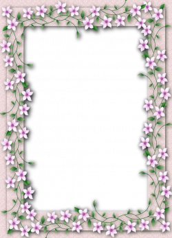 Delicate PNG Transparent Flower Frame | Frames for Designing and ...