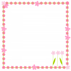 free digital flower border scrapbooking elements - Clipart Rahmen ...