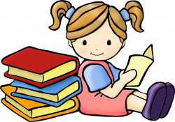 Beautiful Of Students Reading Clipart | Letters Format