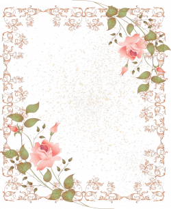 Retro-Style-Floral-Border-Picture-Frame.png (1045×1280) | VINTAGE ...