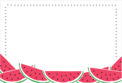 Watermelon Border Cliparts - Cliparts Zone