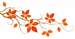 Decorative Branch with Autumn Leaves PNG Clipart | Fall Templates ...