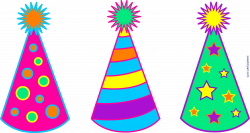 Birthday Party Hats Set 1 Clip Art - Sweet Clip Art