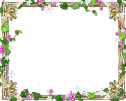 Family-Picture-Frame-With-Cute-Flowers-and-Green-Bindweed | FRAMES ...