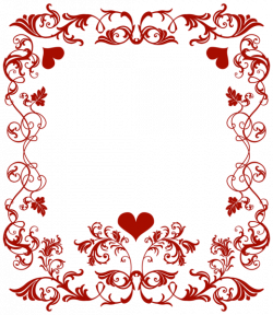 Valentine's Day Decorative Border Transparent PNG Clip Art Image ...