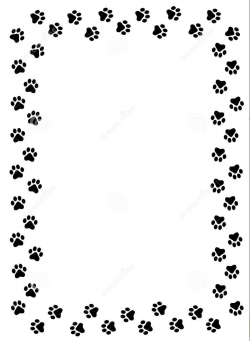 Dog paw dog clip art borders free jerr visualdnsnet ...