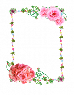 Paper Borders and Frames Flower Rose Clip art - flower border 786 ...