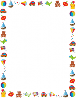 Toy Border: Clip Art, Page Border, and Vector Graphics
