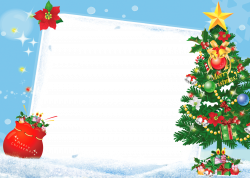 Merry Christmas PNG Frame with Christmas Tree | Gallery ...