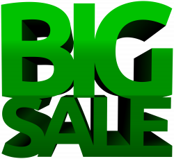 Big Sale Green PNG Clip Art Image | Gallery Yopriceville - High ...