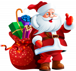 Santa Claus with Big Bag PNG Clipart - Best WEB Clipart