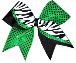 Zebra Dazzle Tick Tock Bow | Cheer bows, Cheer and Cheerleading