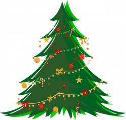 Large Transparent Green Christmas Tree with Ornaments PNG Clipart ...