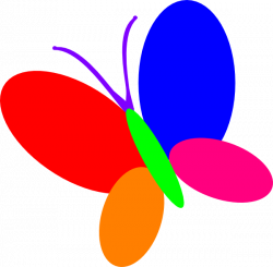 Multi Color Butterfly Clip Art at Clker.com - vector clip art online ...