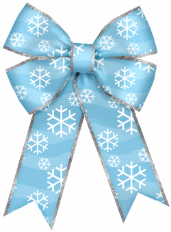 Christmas Blue Bow with Snowflakes PNG Clipart | yeni yil ...