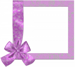 Cute Rich Pink PNG Frame with Bow | Gallery Yopriceville - High ...