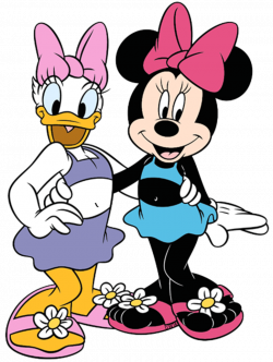 Minnie and Daisy with belly buttons by JAMNetwork on DeviantArt